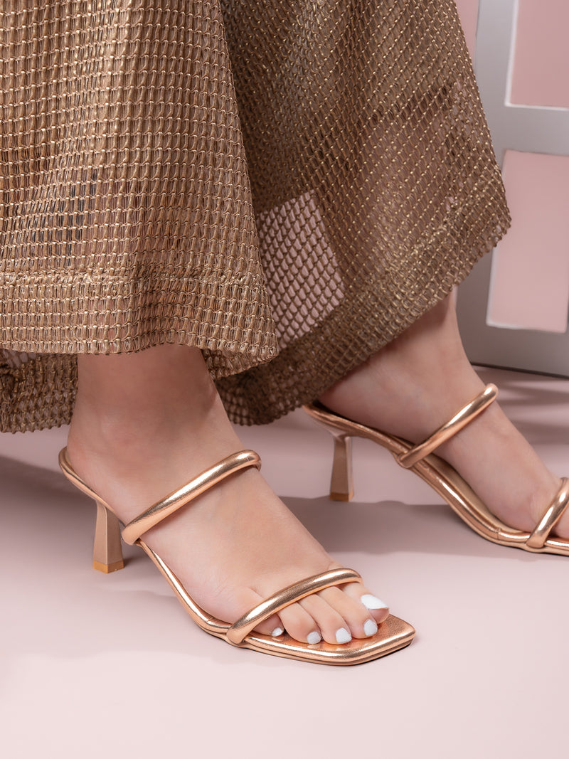 Hydes N Hues Gold Heels