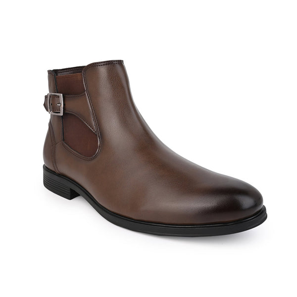 Hydes N Hues Men Brown Buckle Boots