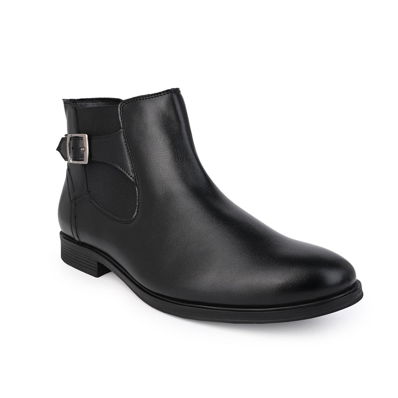 Hydes N Hues Men Black Buckle Boots