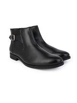 Hydes N Hues Men Black Buckle Boots