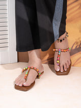 Hydes and Hues women open-toe flats