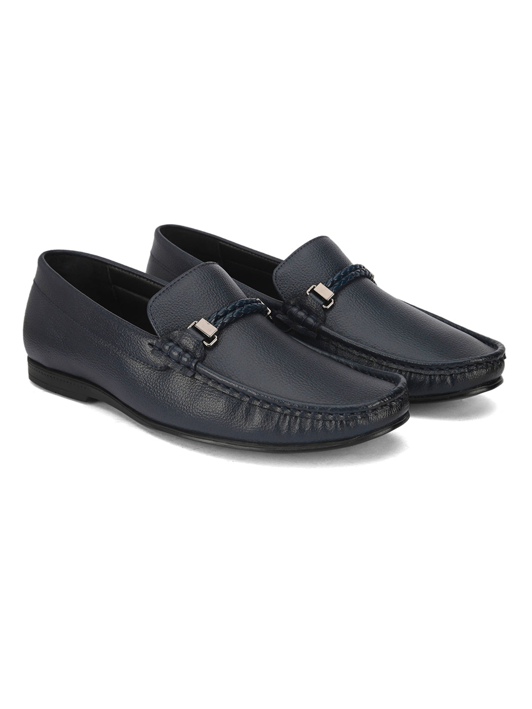 Hydes N Hues Men Blue Formal Loafers