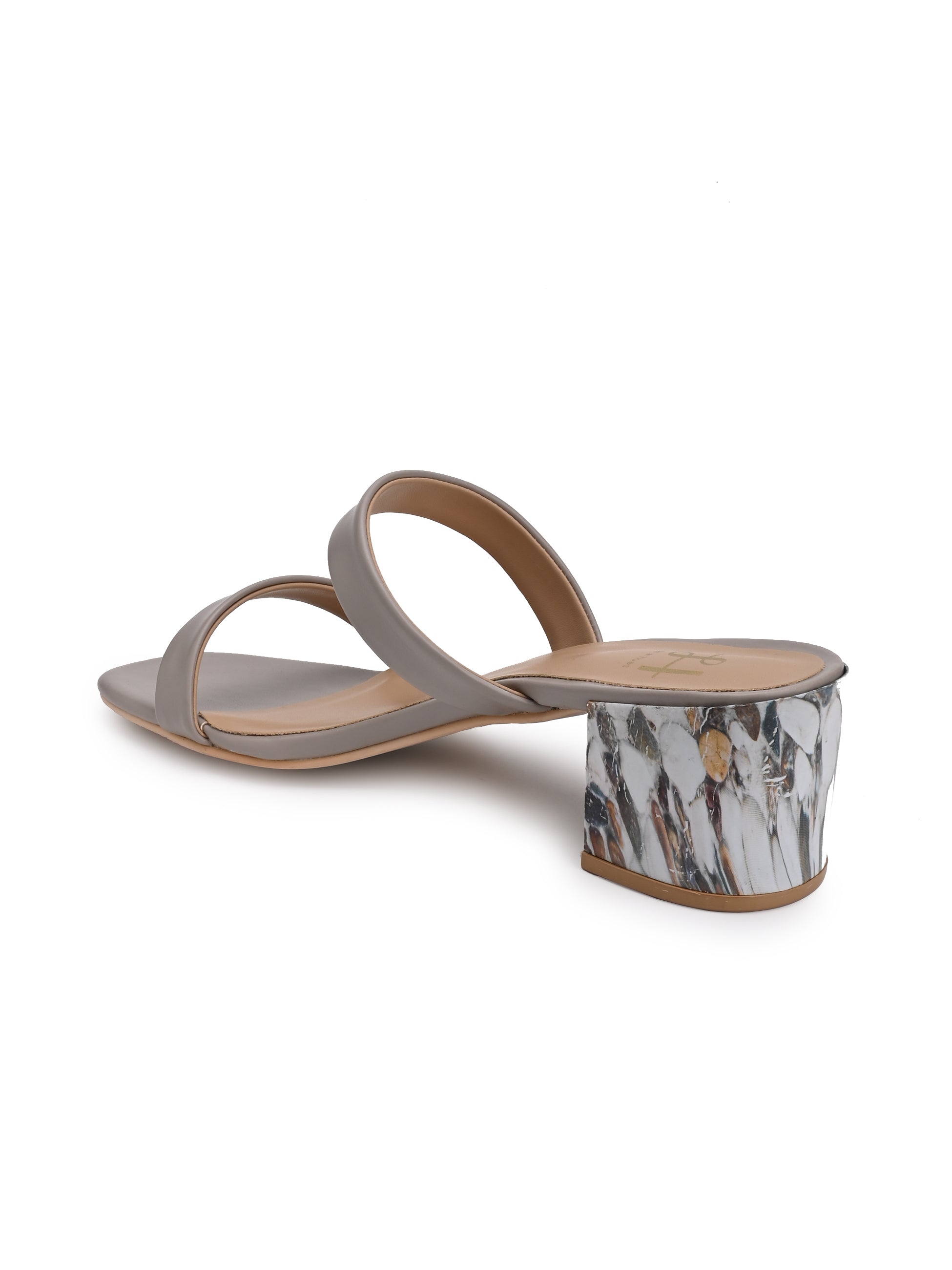 Hydes N Hues Grey Stone Heels