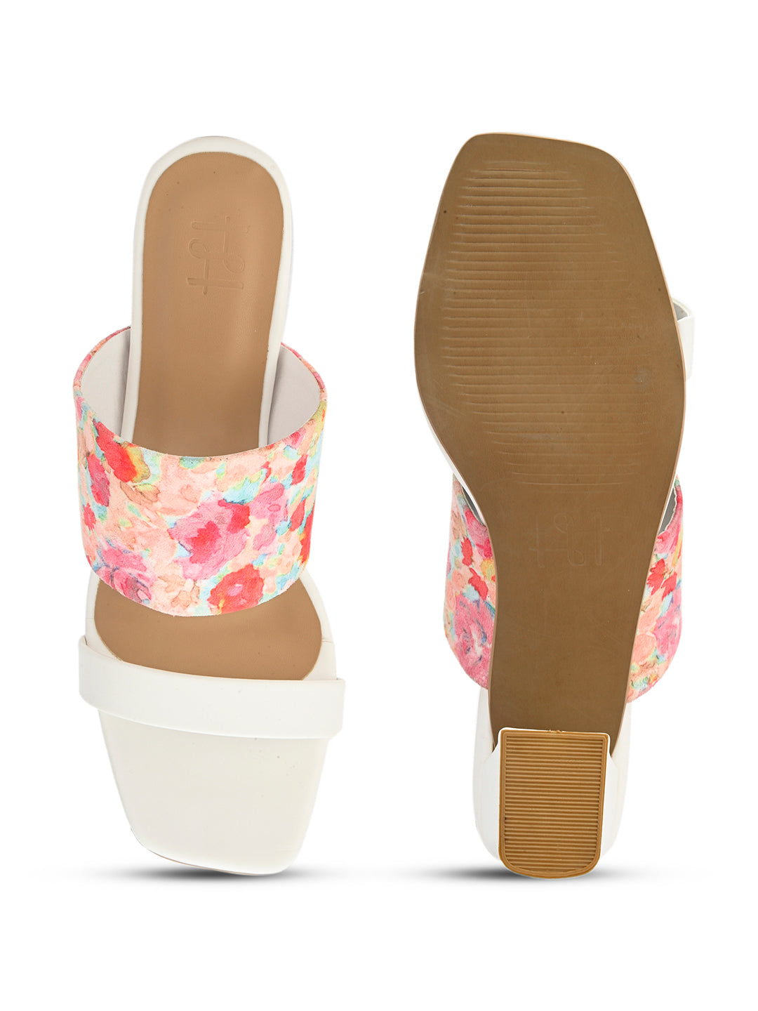Hydes N Hues Bright Flowers Printed Heels