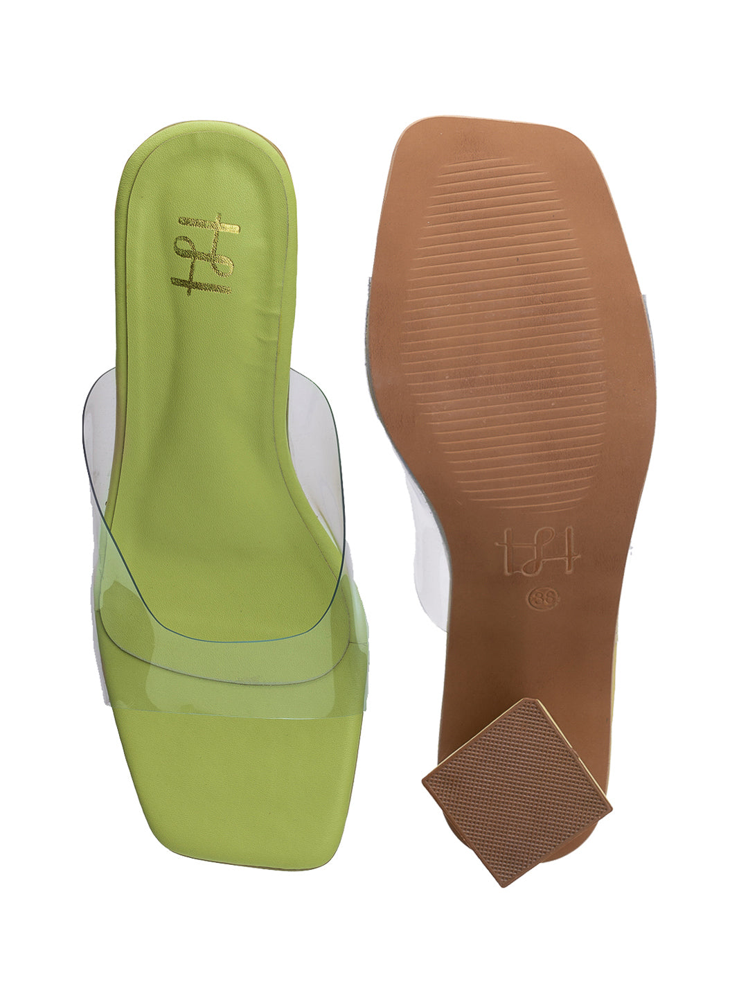 Hydes N Hues Green Tower Heels