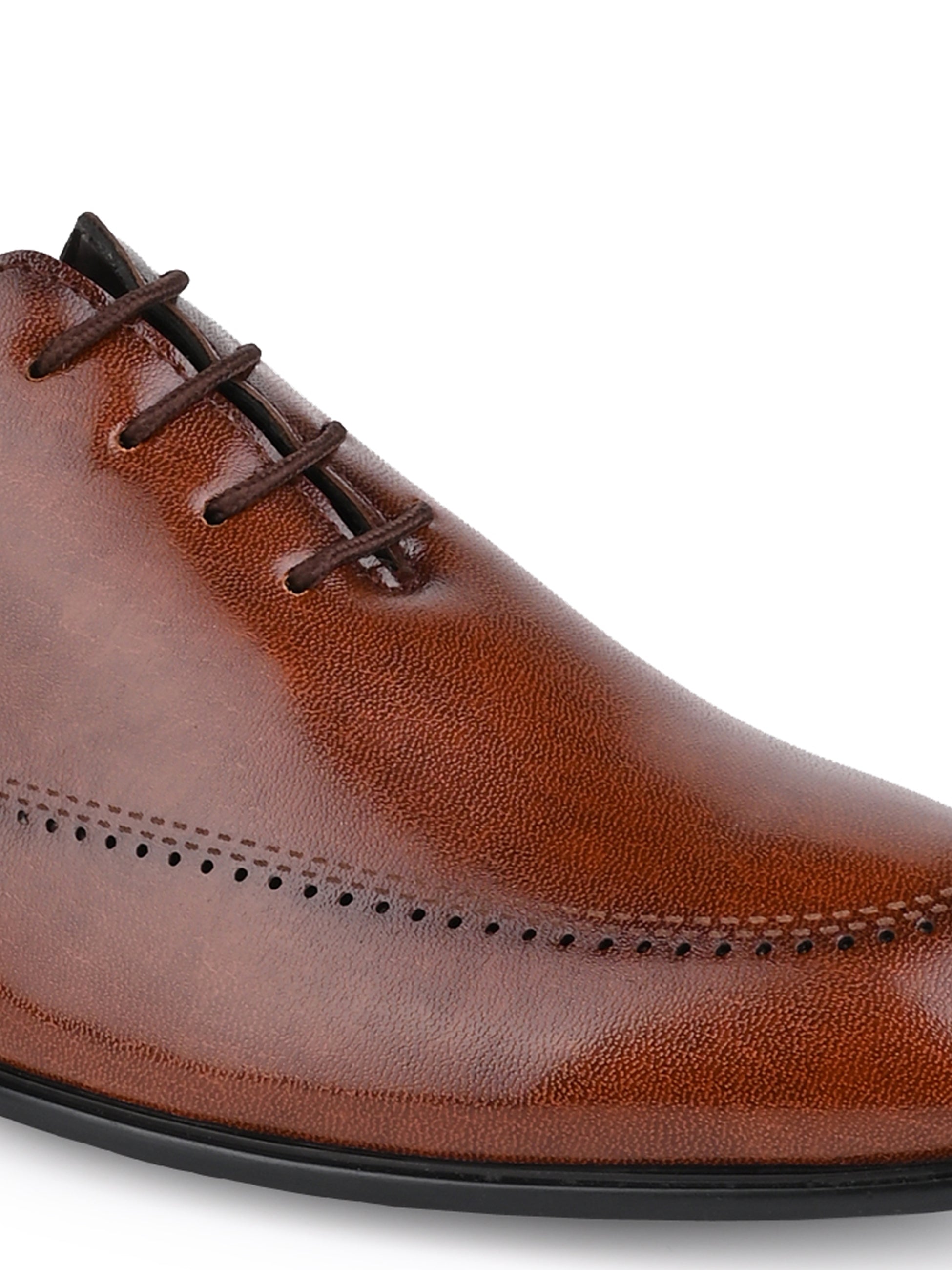 Hydes N Hues Men Tan Stylish Lace-ups