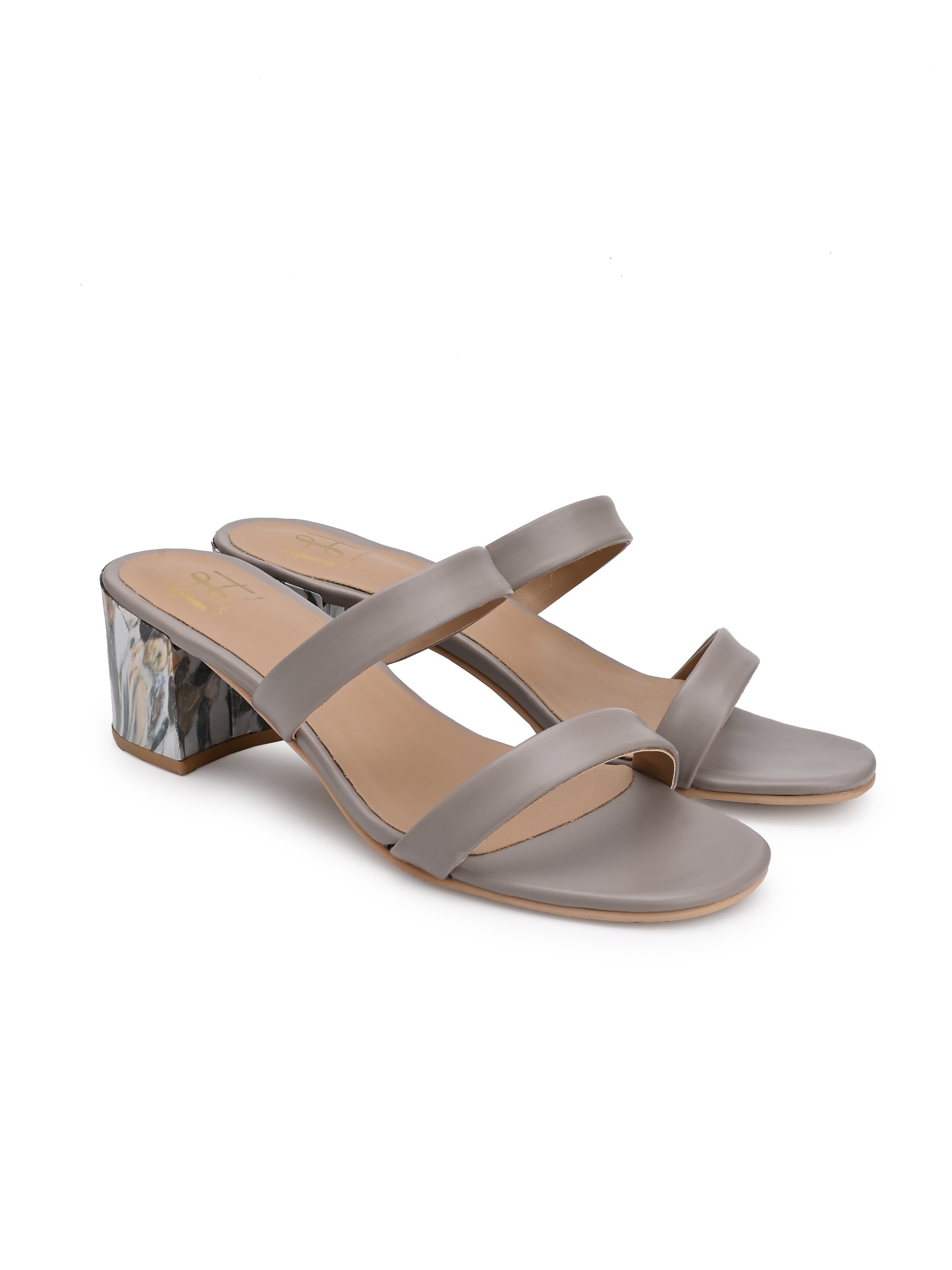 Hydes N Hues Grey Stone Heels