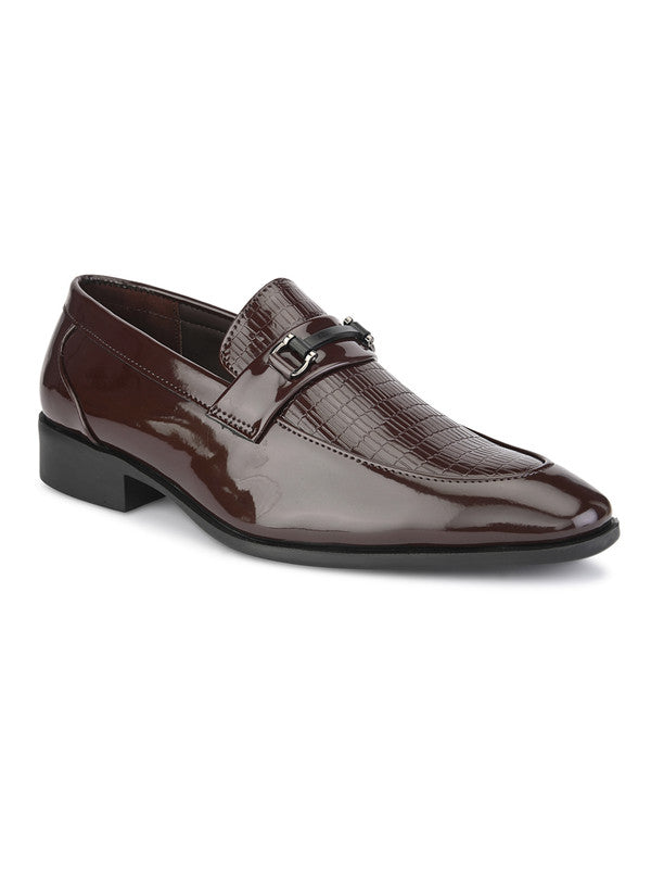 Hydes N Hues Brown Formal Slip-Ons For Men