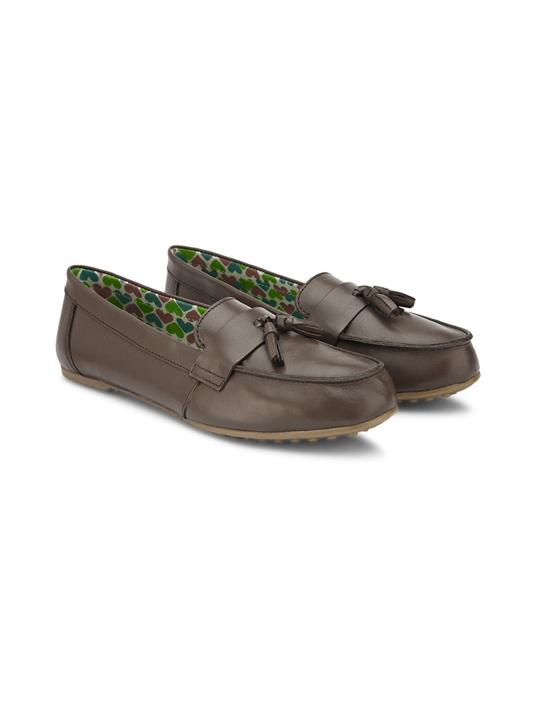 Hydes N Hues Brown Moccasins For Women