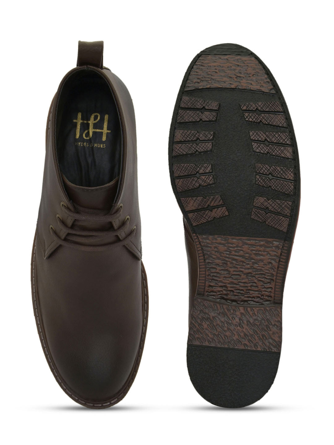 Hydes N Hues Men Brown Ankle High Shoes