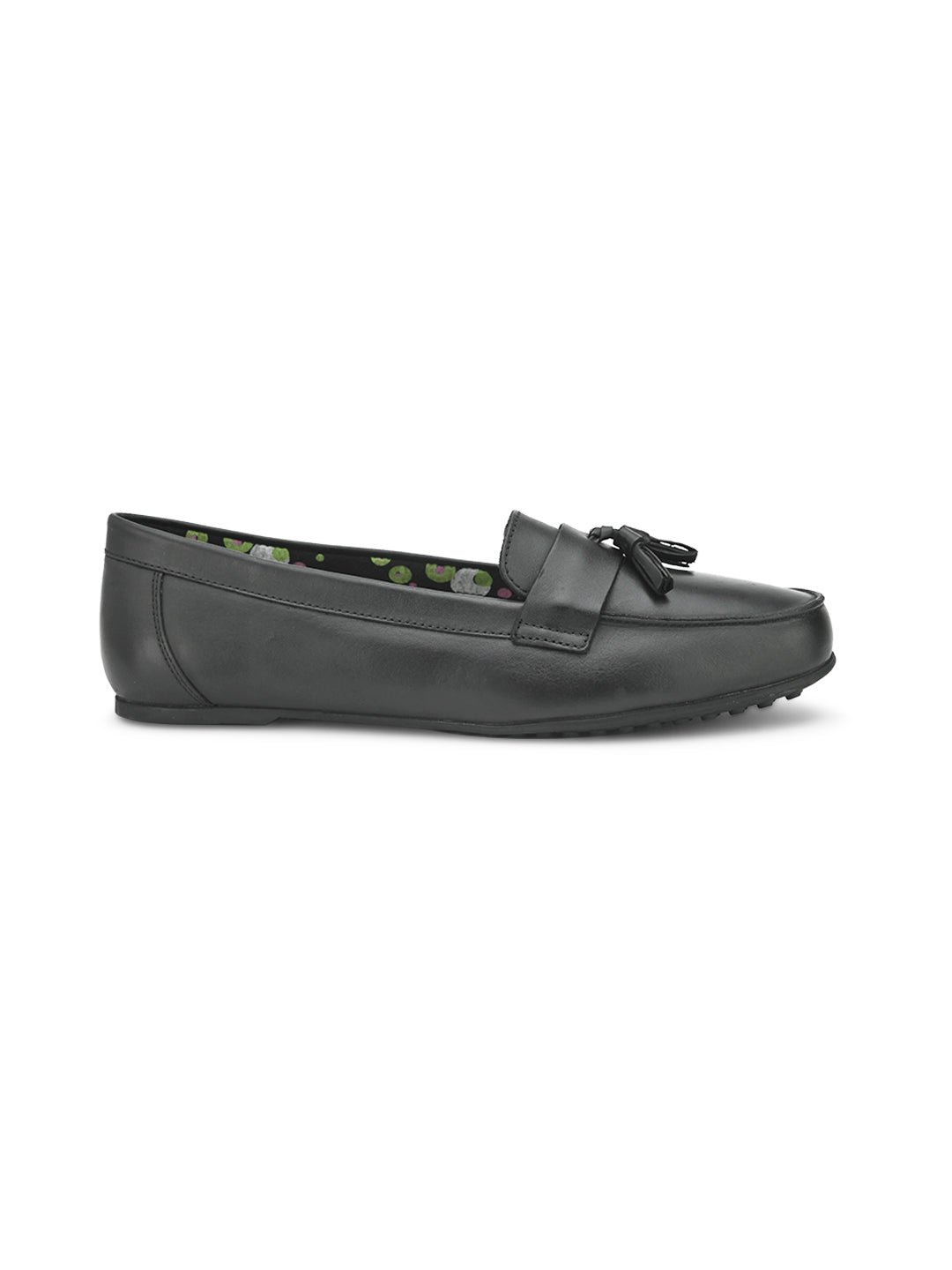 Hydes N Hues Black Moccasins For Women
