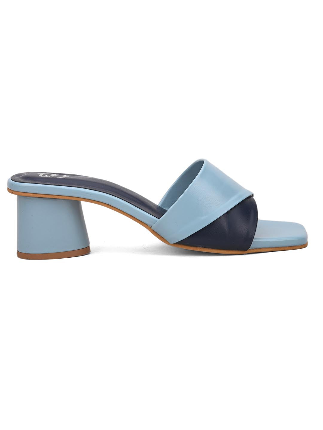 Hydes N Hues Navy Blue and Sky Blue Block Heels