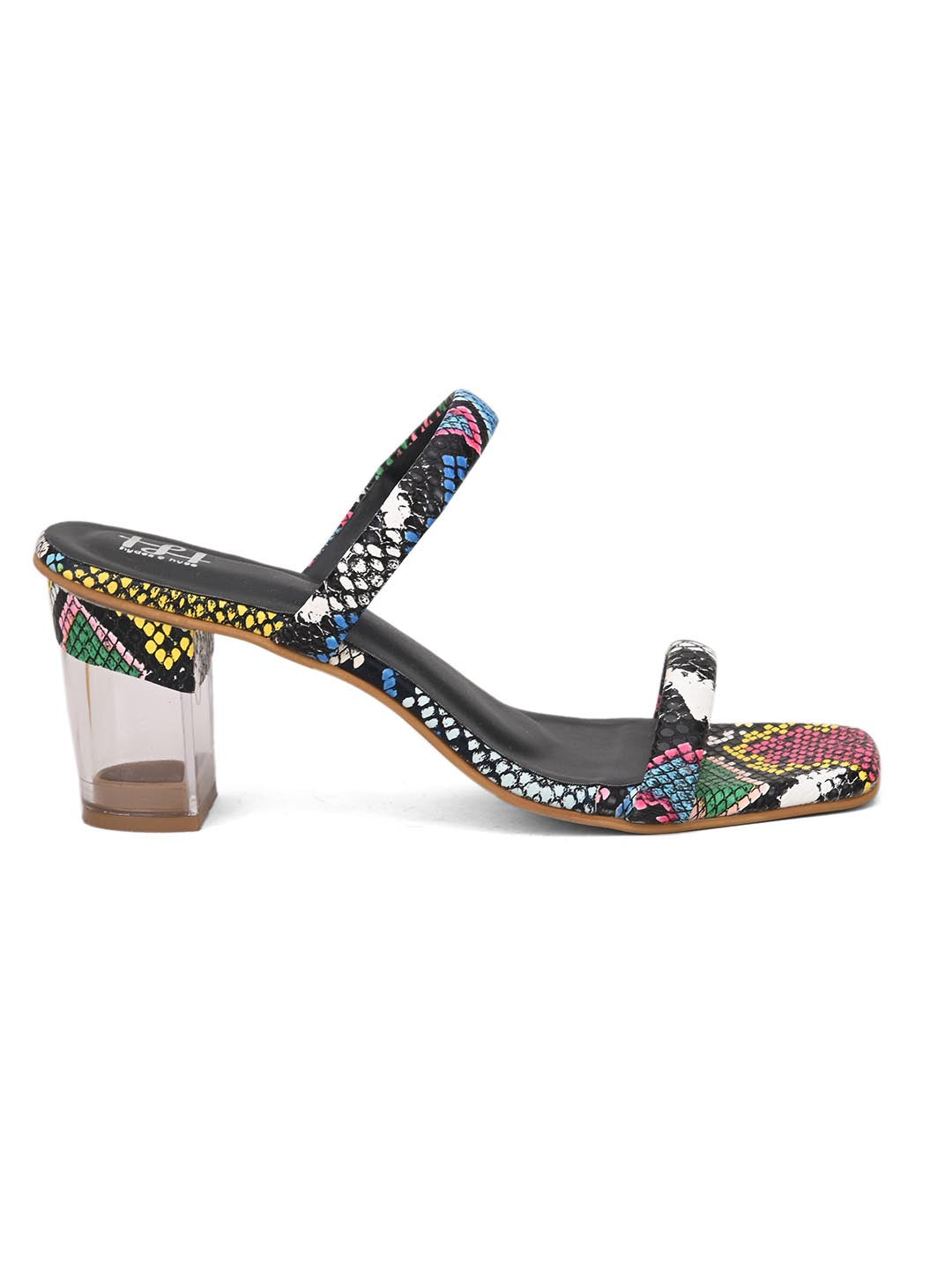 Hydes N Hues Multicoloured  with Transparent Heels