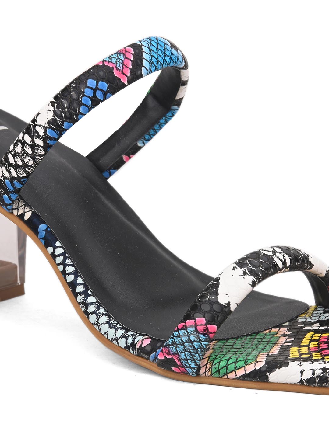 Hydes N Hues Multicoloured  with Transparent Heels
