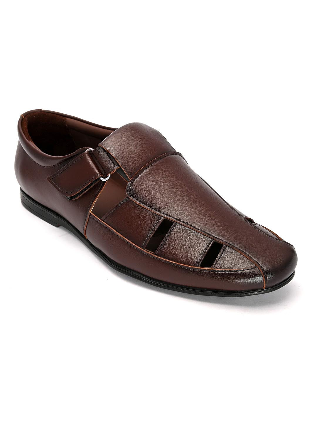 Hydes N Hues Men Brown Fisherman Sandals