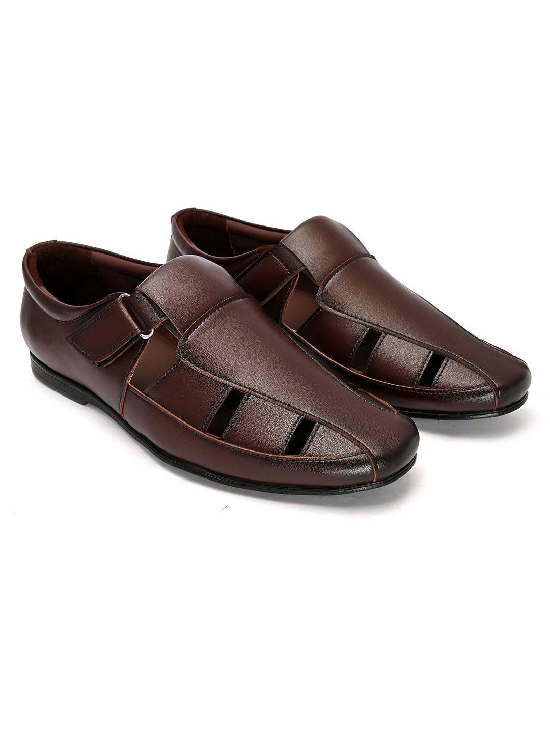 Hydes N Hues Men Brown Fisherman Sandals