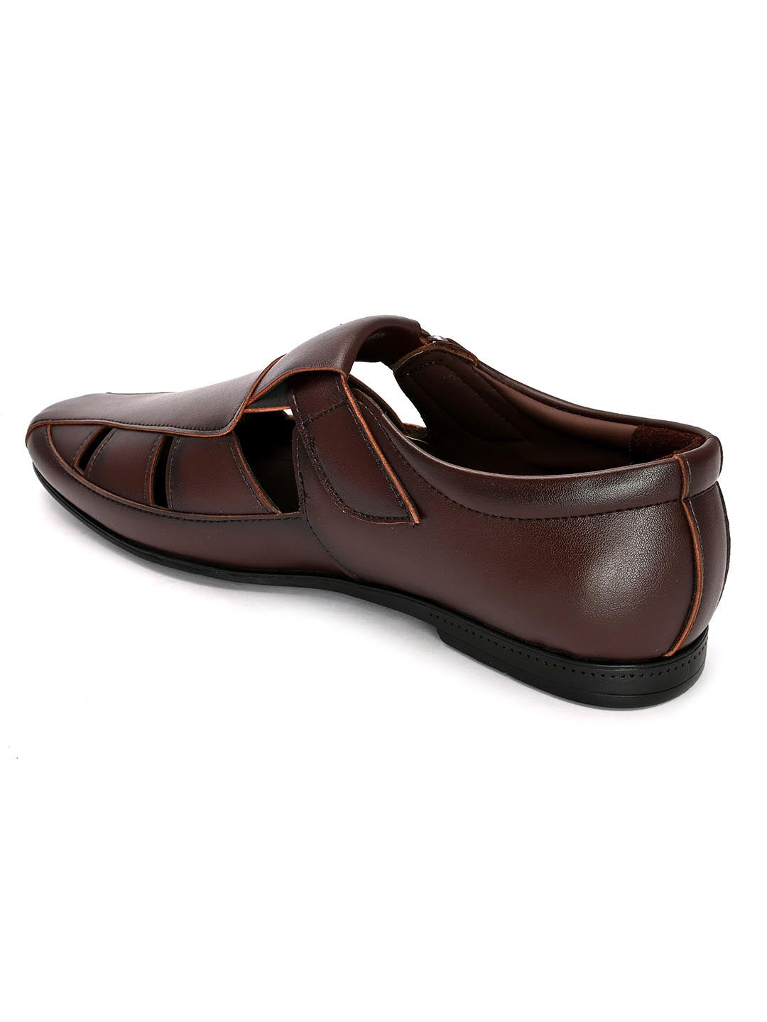 Hydes N Hues Men Brown Fisherman Sandals