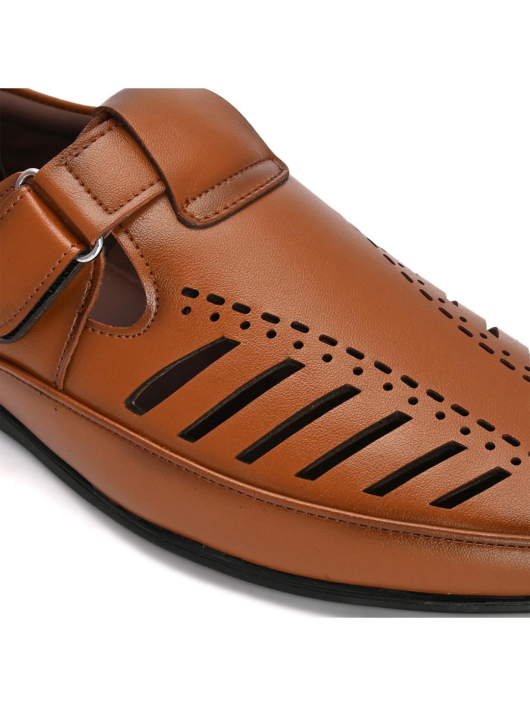 Hydes N Hues Men Tan Comfort Sandals