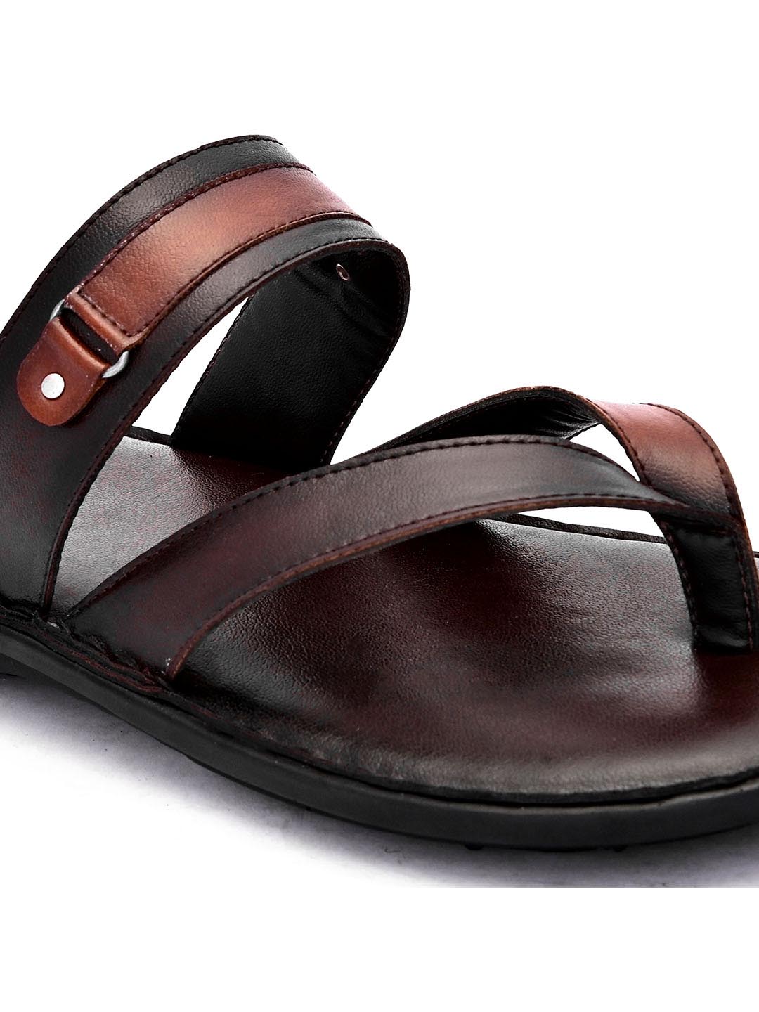 Hydes N Hues Men Coffee Brown Ethnic Comfort Sandals