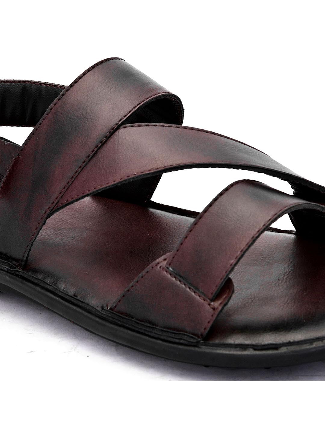 Hydes N Hues Men Brown Comfort Sandals