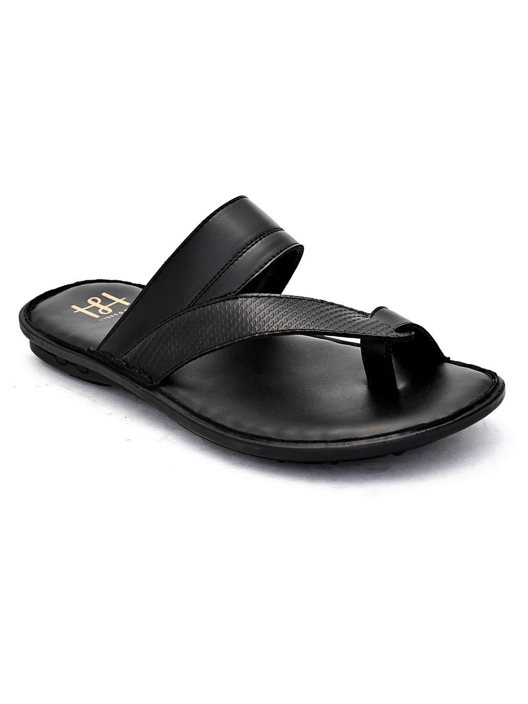 Hydes N Hues Men Black Comfort Sandals