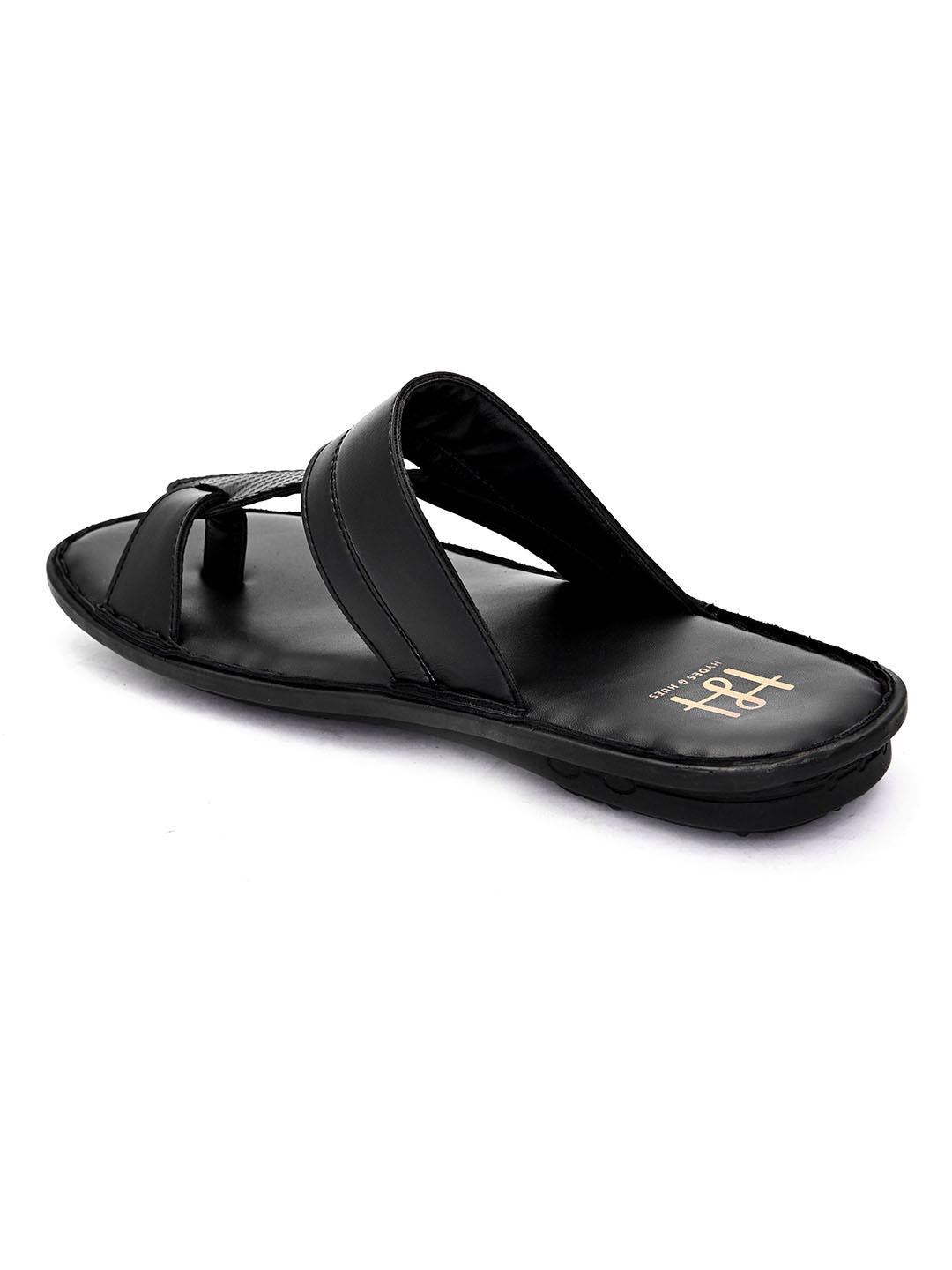 Hydes N Hues Men Black Comfort Sandals