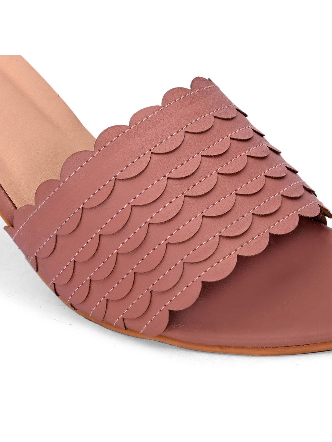 Hydes N Hues Nude-Coloured Block Heels