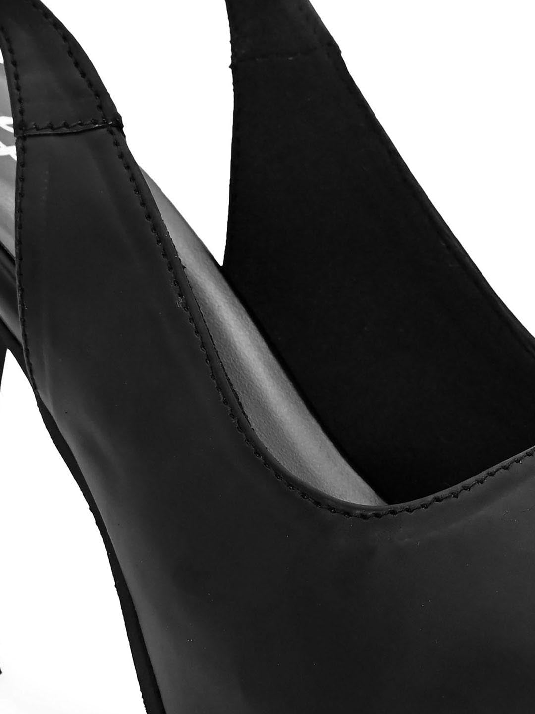 Hydes N Hues Women Black Peep Toes Stilettoes