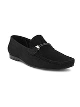 Hydes N Hues Men Black Slip-On Loafers