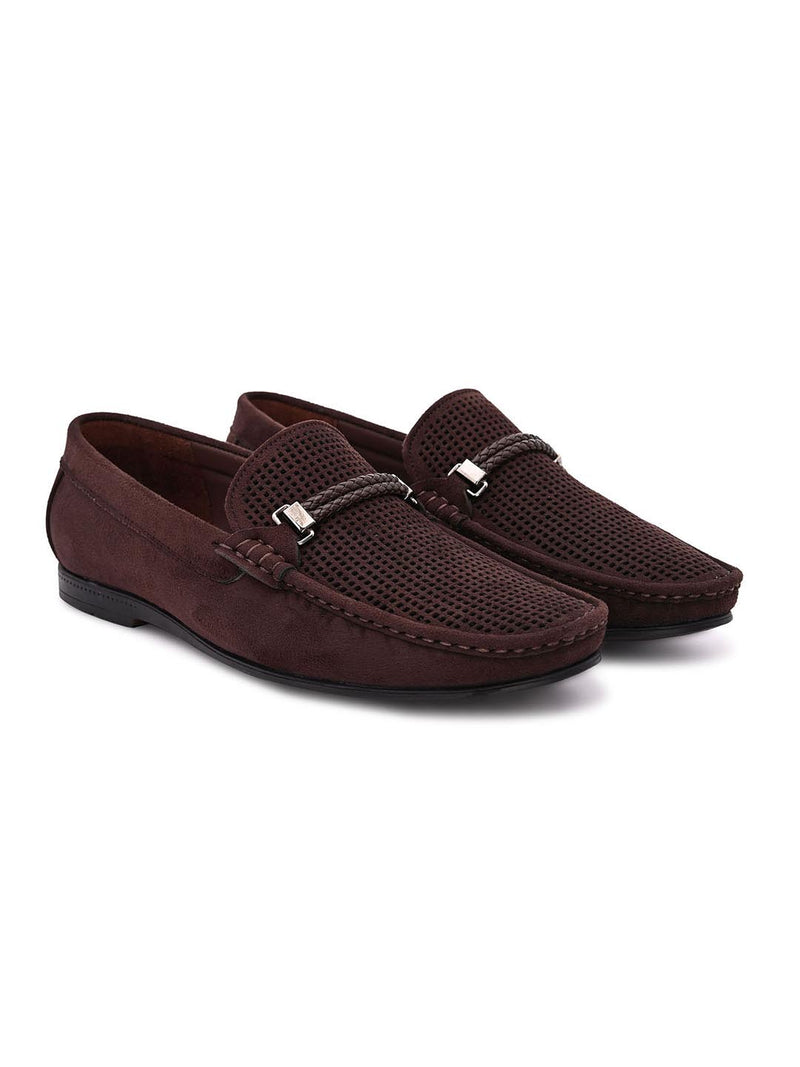 Hydes N Hues Men Brown Slip-On Loafer Shoes