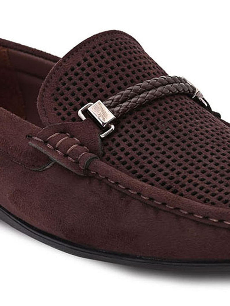 Hydes N Hues Men Brown Slip-On Loafer Shoes