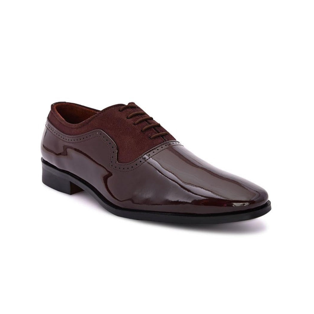 Hydes N Hues Men Brown Solid Formal Derbys