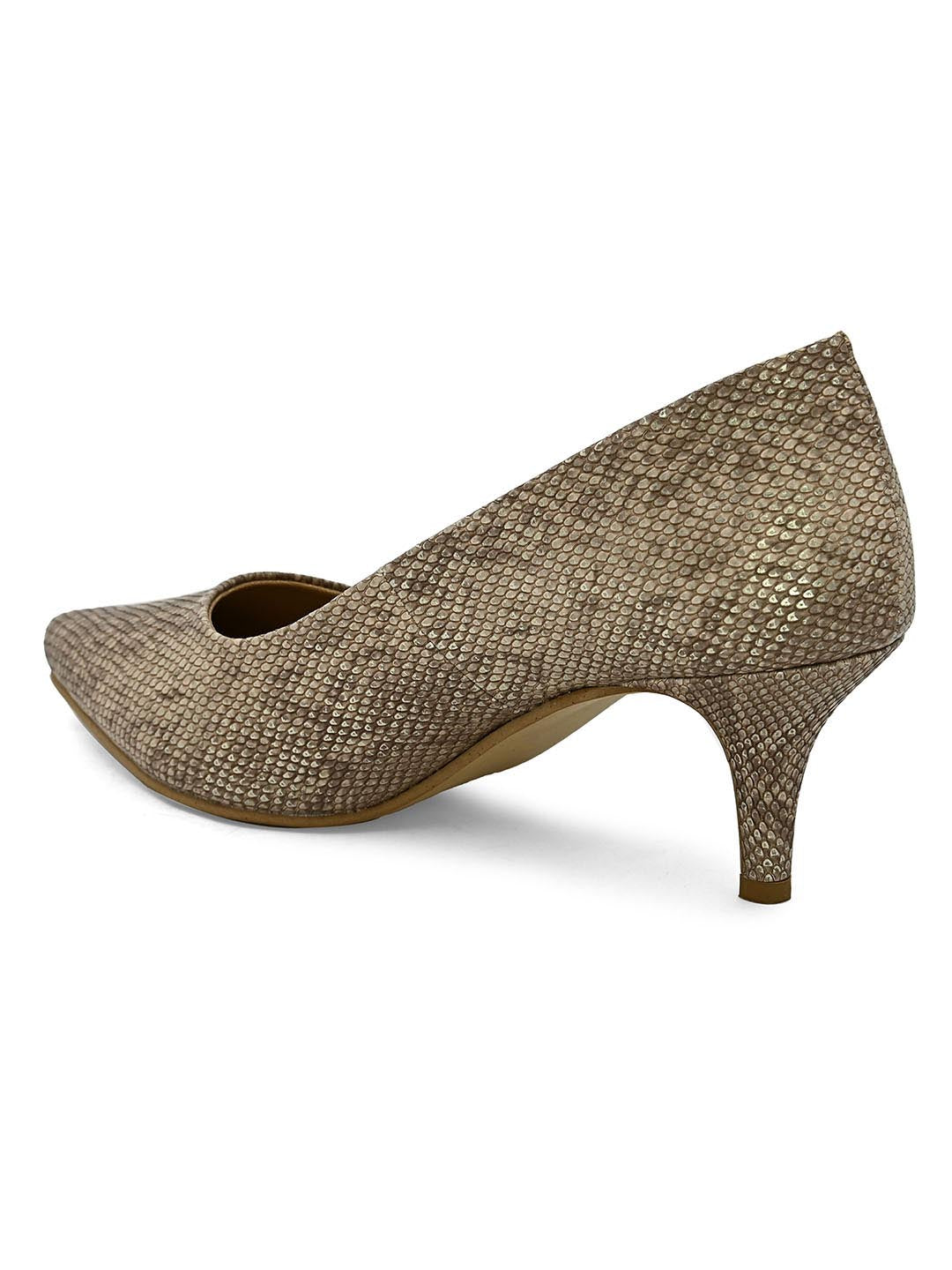Hydes N Hues Gold-Toned Pumps