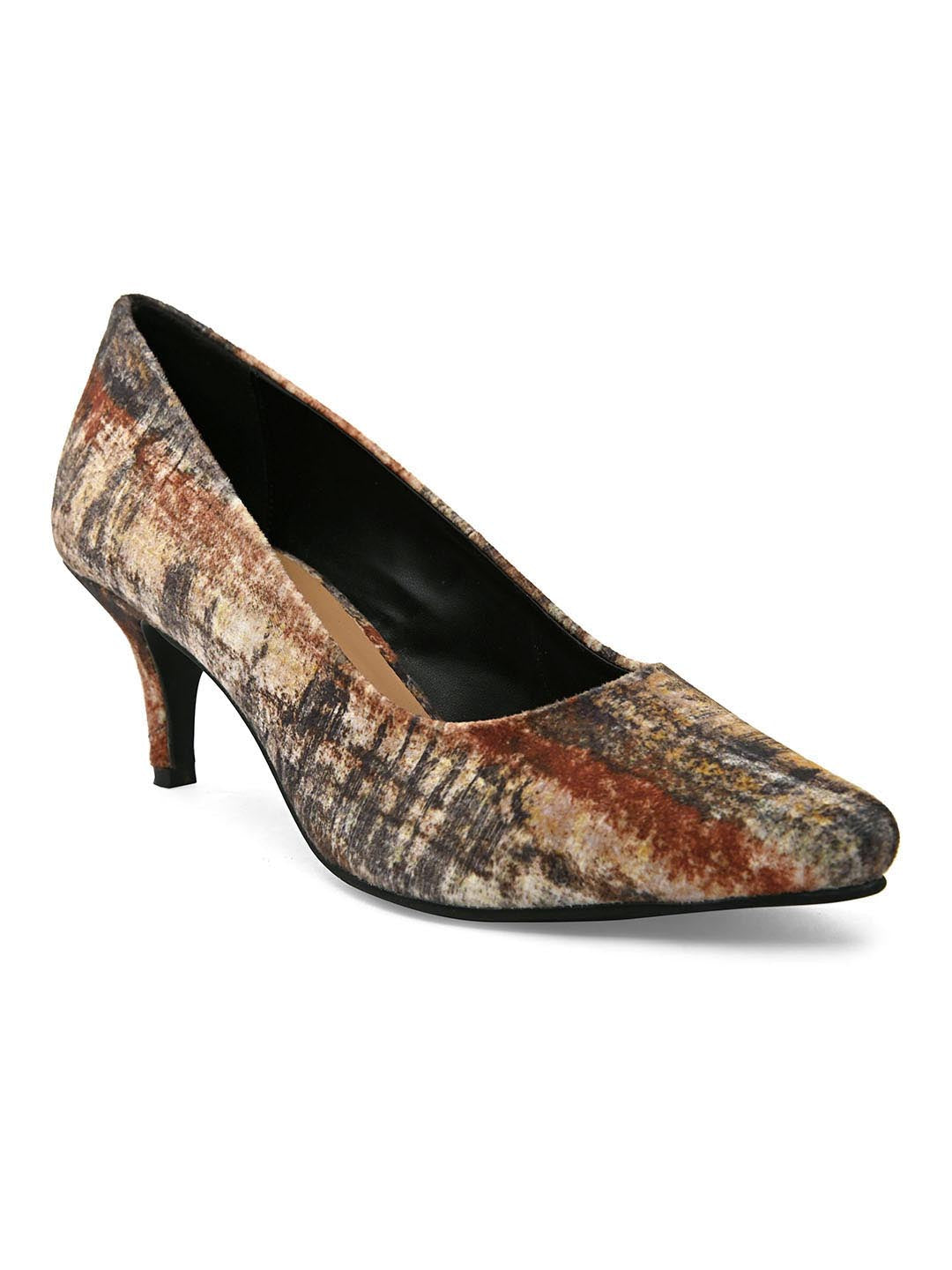 Hydes N Hues Multicoloured Printed Pumps
