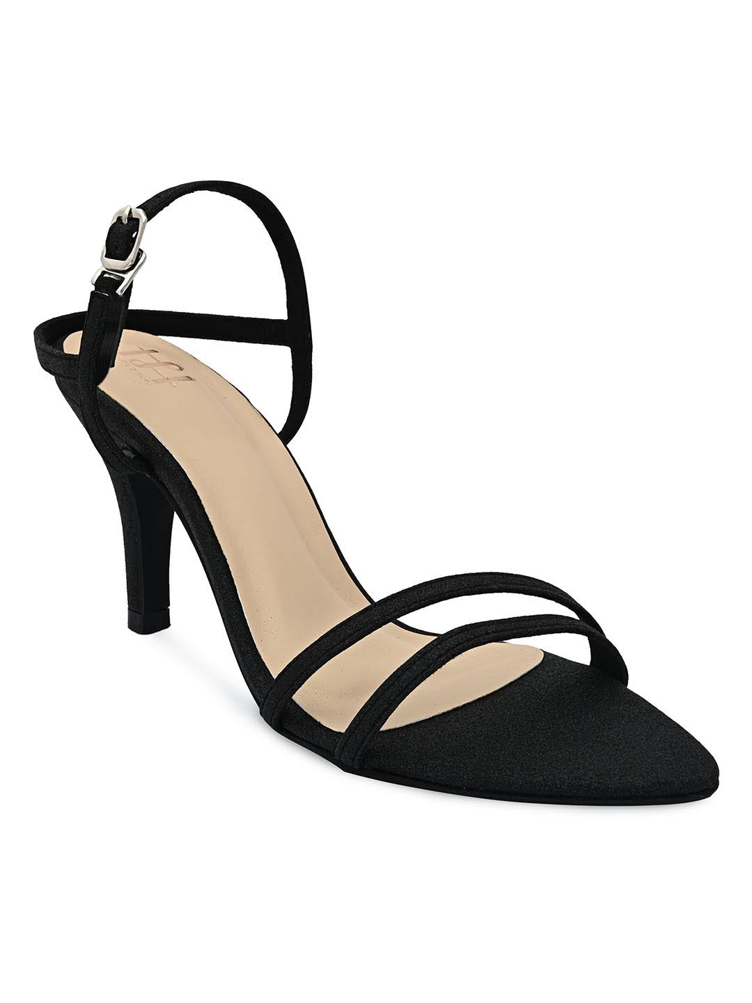 Hydes N Hues Black Shimmer Stilettoes