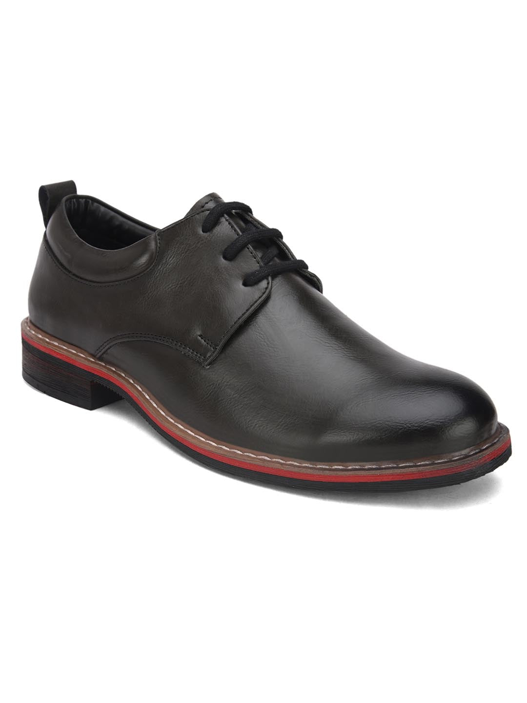 Hydes N Hues Men Black Solid Formal Derbys