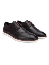 Hydes N Hues Men Black Solid Casual Brogue Shoes