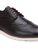 Hydes N Hues Men Black Solid Casual Brogue Shoes