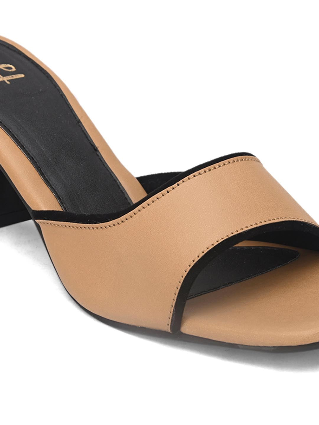 Hydes N Hues Beige Block Heels