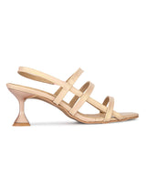 Hydes N Hues Gold Heel Sandal For Women