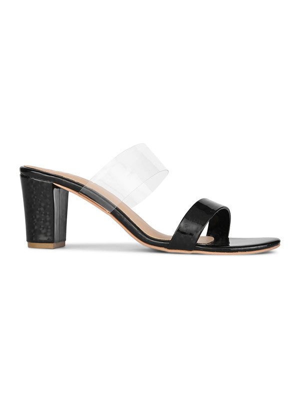Hydes N Hues Black Heel Sandal For Women