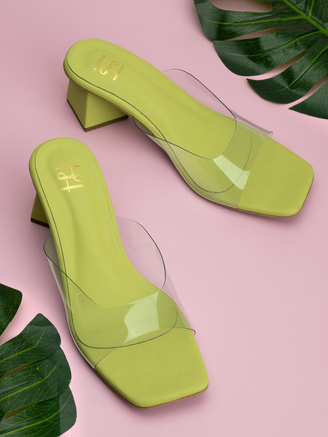 Hydes N Hues Green Tower Heels